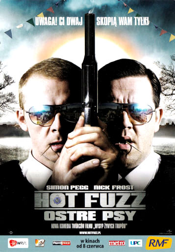 Przód ulotki filmu 'Hot Fuzz - Ostre Psy'