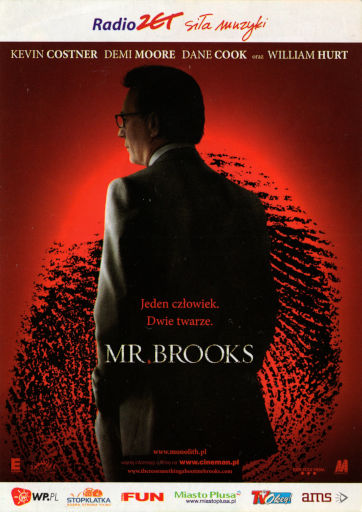 Przód ulotki filmu 'Mr. Brooks'