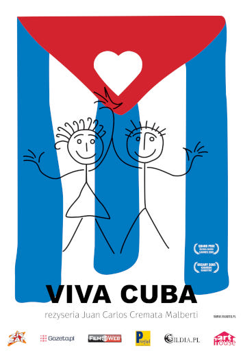 Przód ulotki filmu 'Viva Cuba'