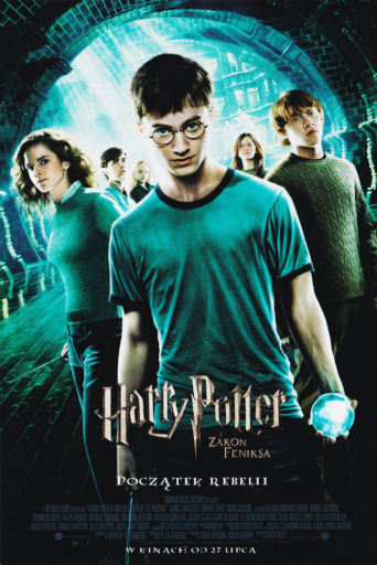 Przód ulotki filmu 'Harry Potter i Zakon Feniksa'