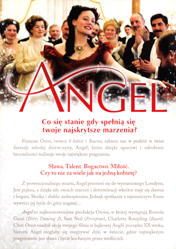 Tył ulotki filmu 'Angel'