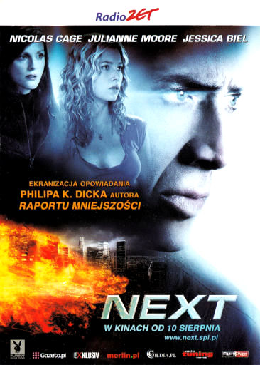 Przód ulotki filmu 'Next'