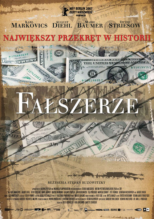 Polski plakat filmu 'Fałszerze'