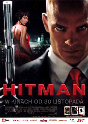 Przód ulotki filmu 'Hitman'