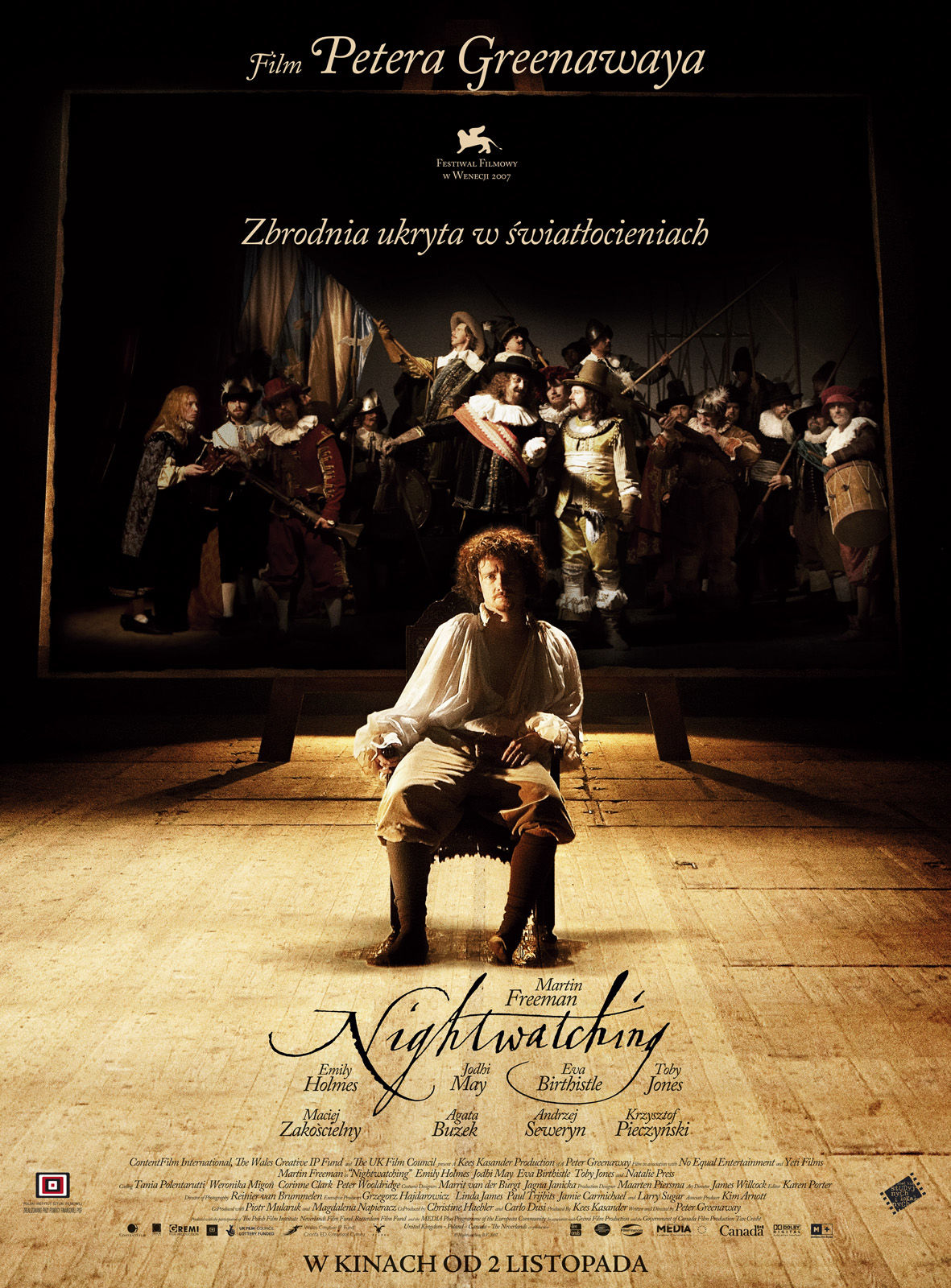 Polski plakat filmu 'Nightwatching'