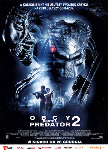 Przód ulotki filmu 'Obcy Kontra Predator 2'