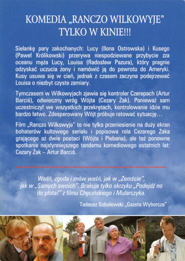 Tył ulotki filmu 'Ranczo Wilkowyje'