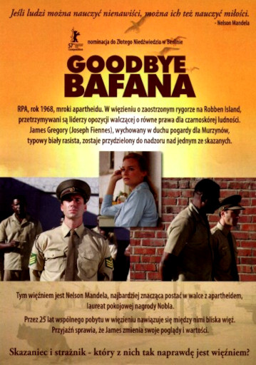 Tył ulotki filmu 'Goodbye Bafana'