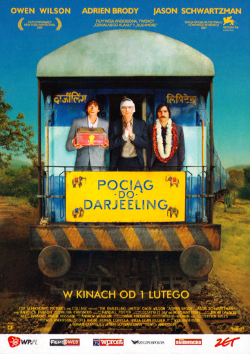 Przód ulotki filmu 'Pociąg Do Darjeeling'