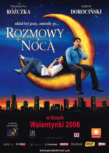 Przód ulotki filmu 'Rozmowy Nocą'