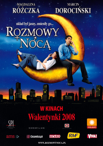 Przód ulotki filmu 'Rozmowy Nocą'