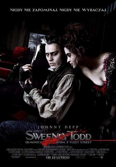 Polski plakat filmu 'Sweeney Todd: Demoniczny Golibroda Z Fleet Street'