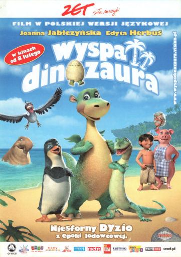 Przód ulotki filmu 'Wyspa Dinozaura'