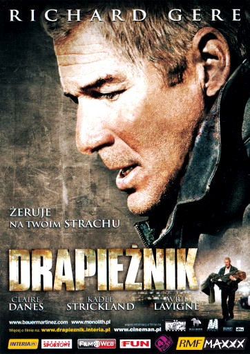 Przód ulotki filmu 'Drapieżnik'