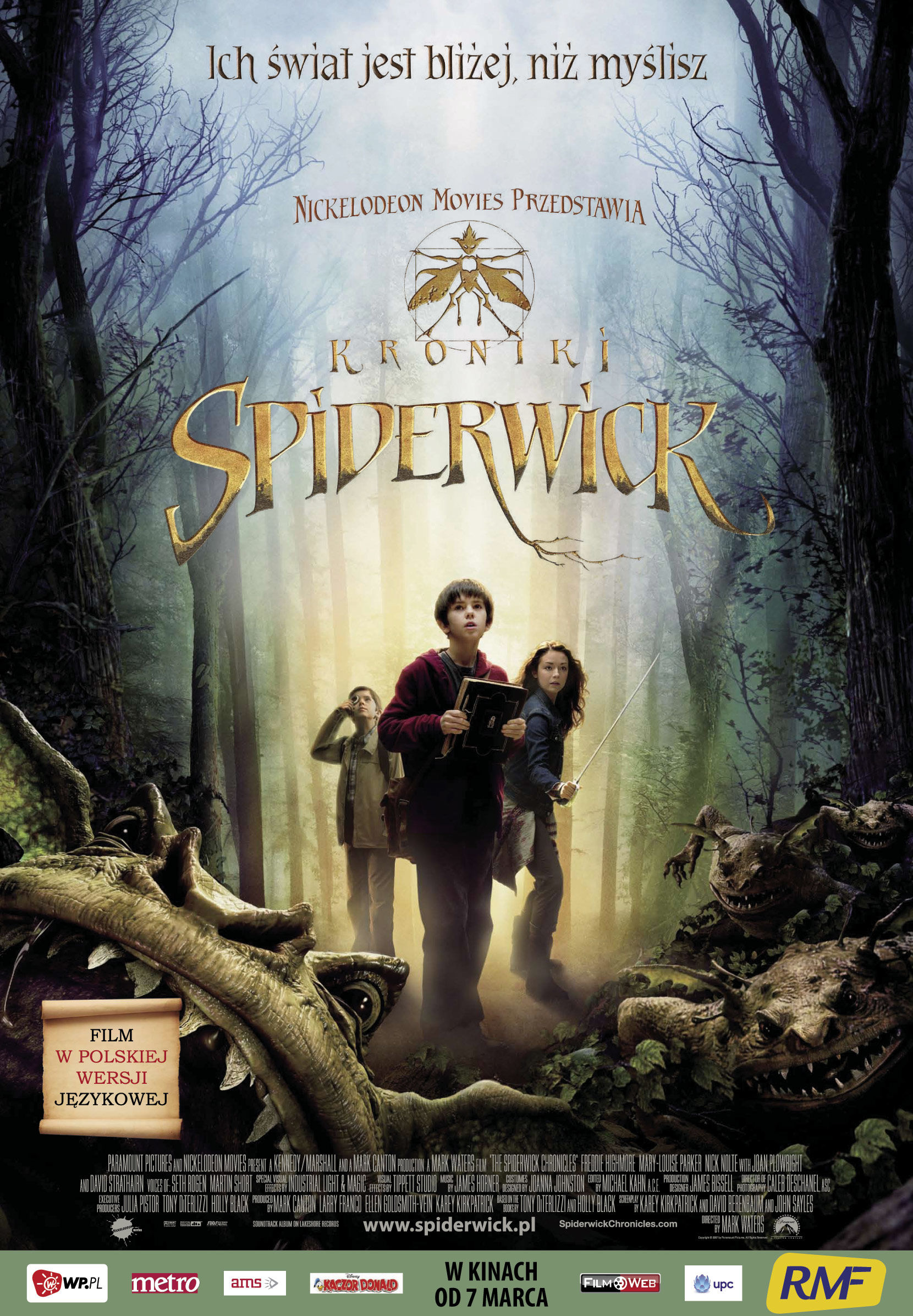 Polski plakat filmu 'Kroniki Spiderwick'