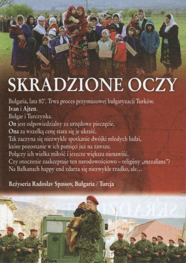 Tył ulotki filmu 'Skradzione Oczy'