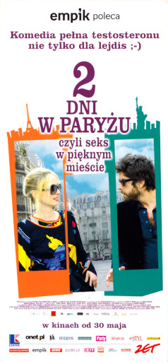 Przód ulotki filmu '2 Dni W Paryżu'