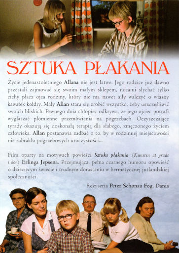 Tył ulotki filmu 'Sztuka Płakania'