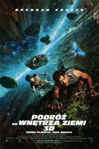 Przód ulotki filmu 'Podróż Do Wnętrza Ziemi 3D'