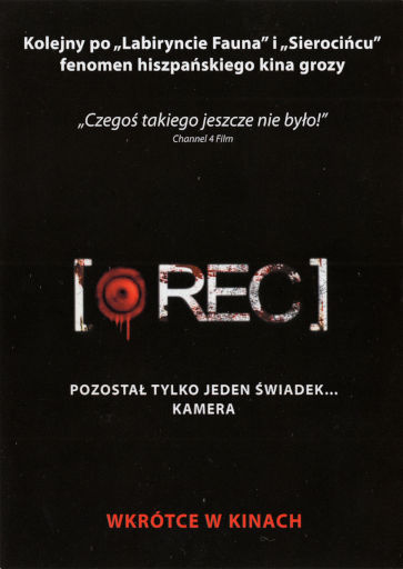 Przód ulotki filmu '[Rec]'