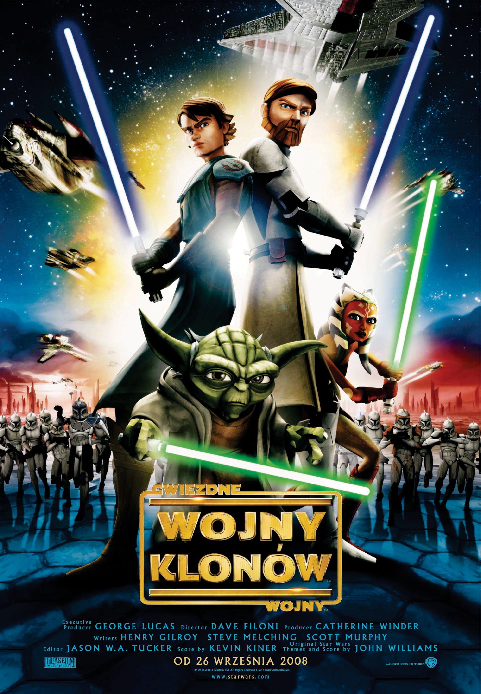 Polski plakat filmu 'Gwiezdne Wojny: Wojny Klonów'