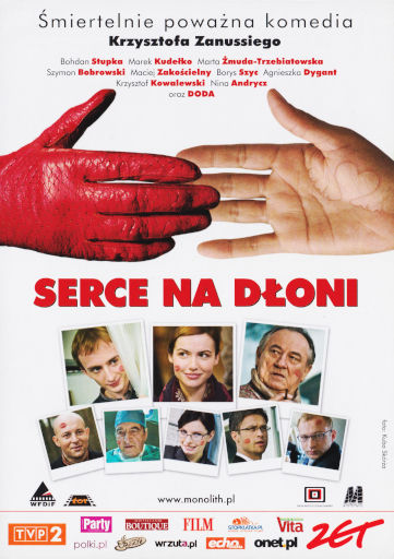 Przód ulotki filmu 'Serce Na Dłoni'