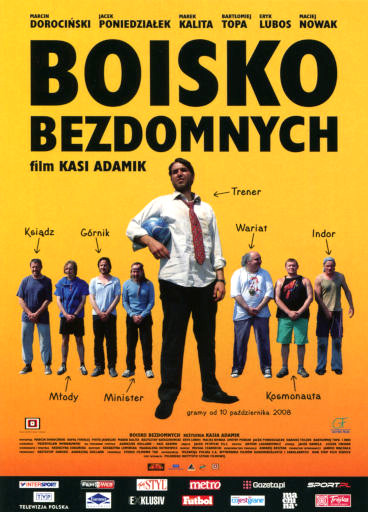 Przód ulotki filmu 'Boisko Bezdomnych'