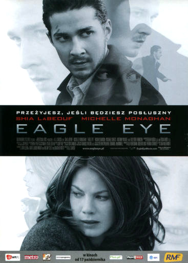 Przód ulotki filmu 'Eagle Eye'