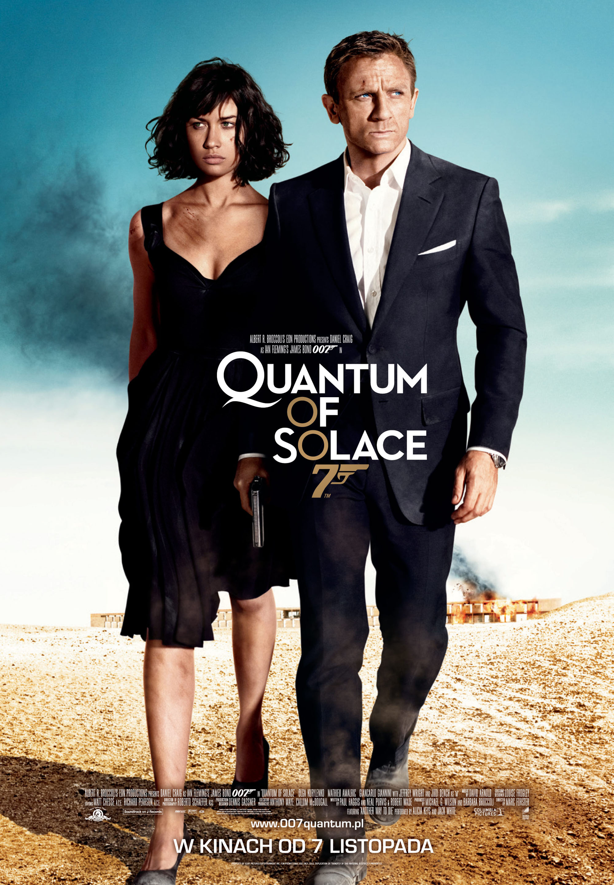 Polski plakat filmu 'Quantum Of Solace'