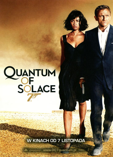 Przód ulotki filmu 'Quantum Of Solace'