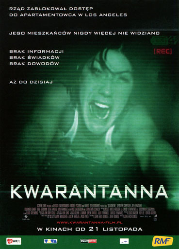 Przód ulotki filmu 'Kwarantanna'