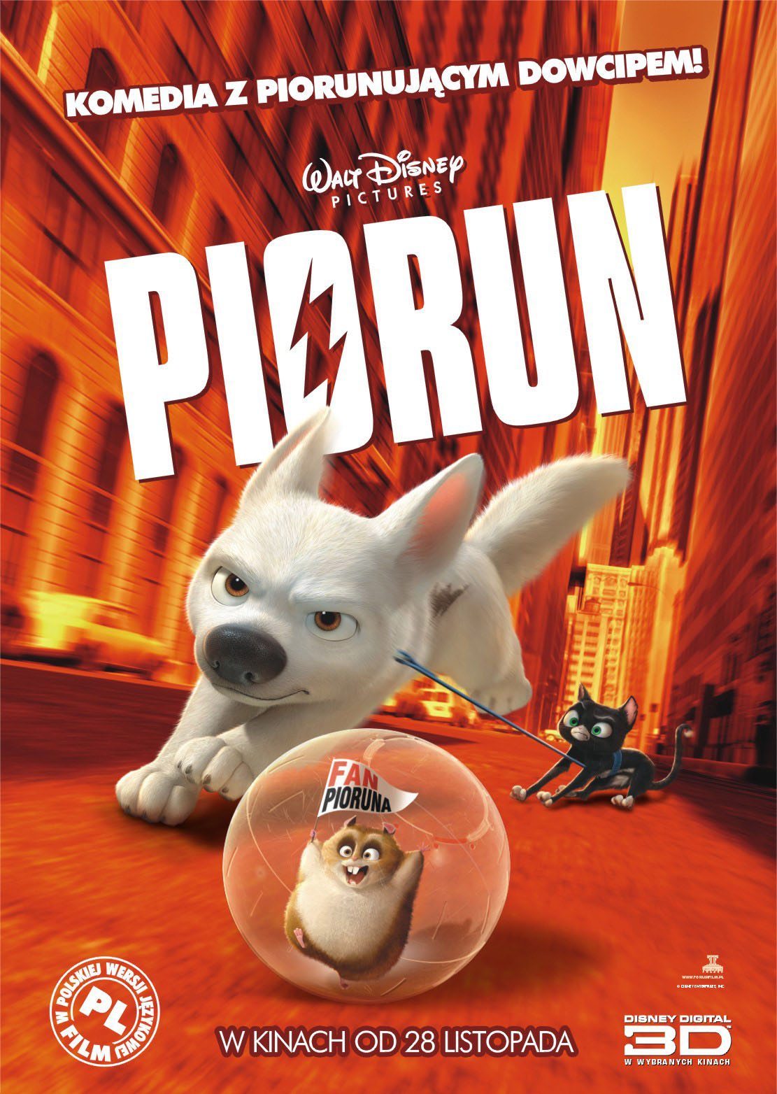 Polski plakat filmu 'Piorun'