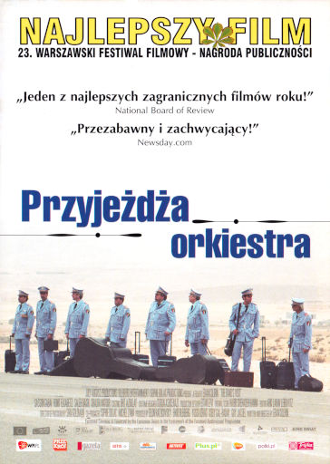 Przód ulotki filmu 'Przyjeżdża Orkiestra'