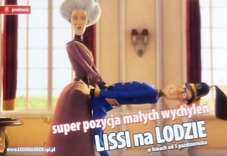 Przód ulotki filmu 'Lissi Na Lodzie'