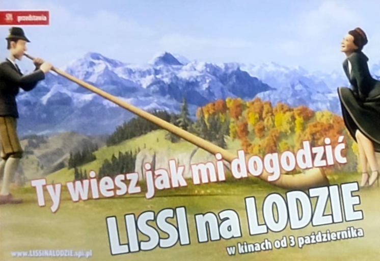 Przód ulotki filmu 'Lissi Na Lodzie'