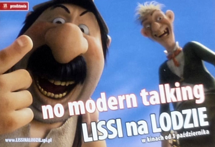 Przód ulotki filmu 'Lissi Na Lodzie'