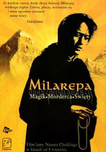 Przód ulotki filmu 'Milarepa'