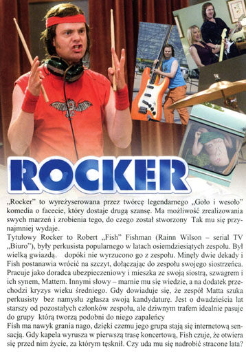 Tył ulotki filmu 'Rocker'