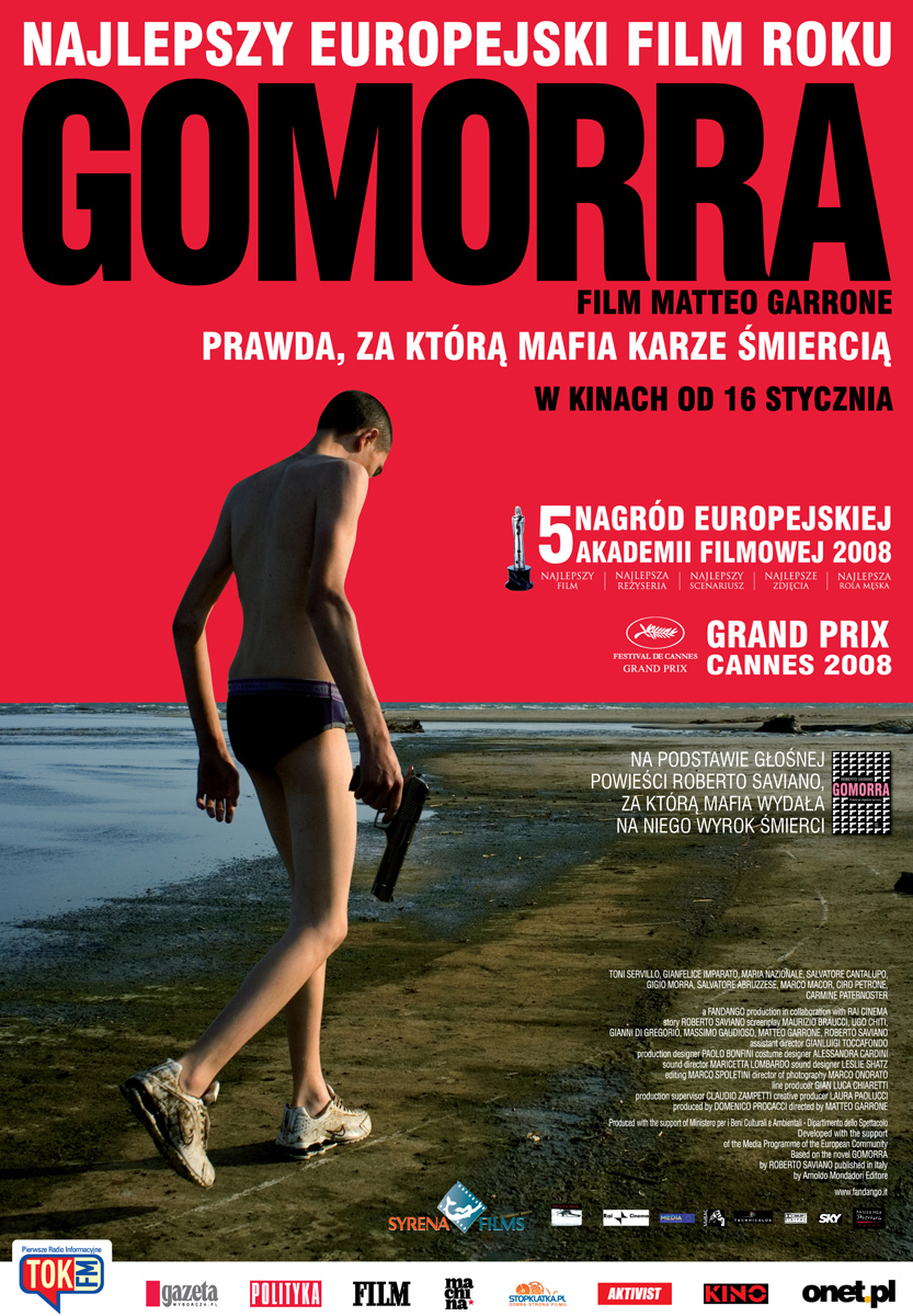 Polski plakat filmu 'Gomorra'