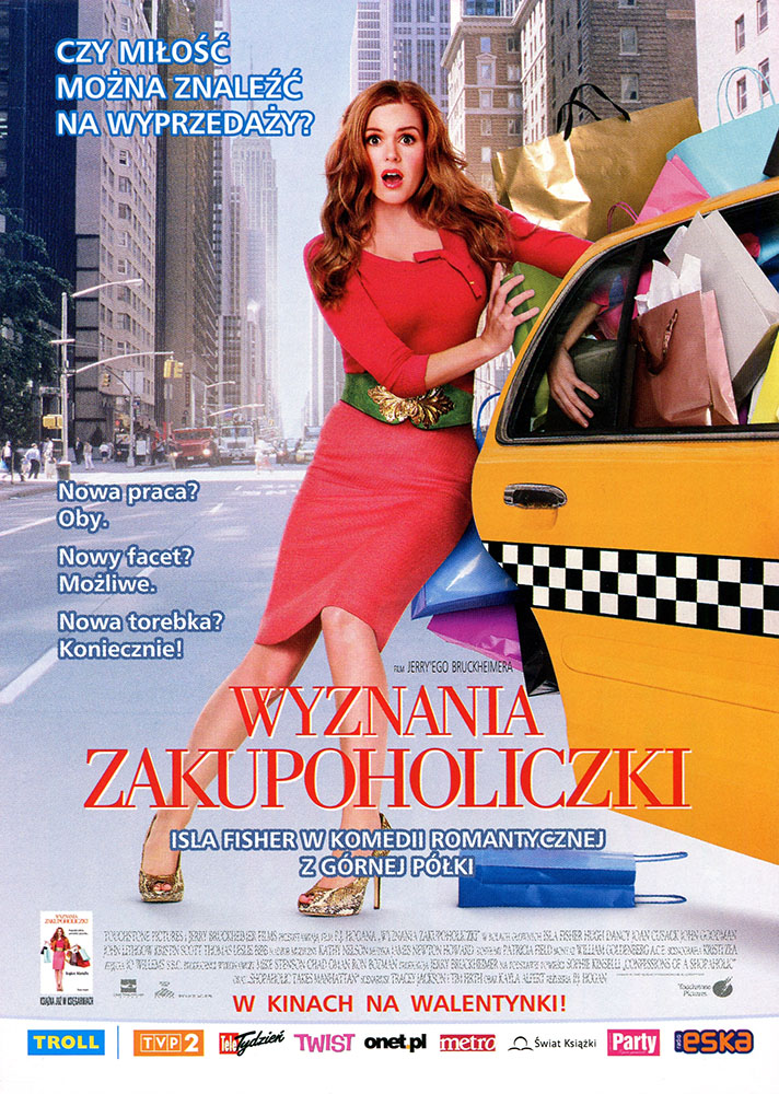 Ulotka filmu 'Wyznania Zakupoholiczki (przód)'