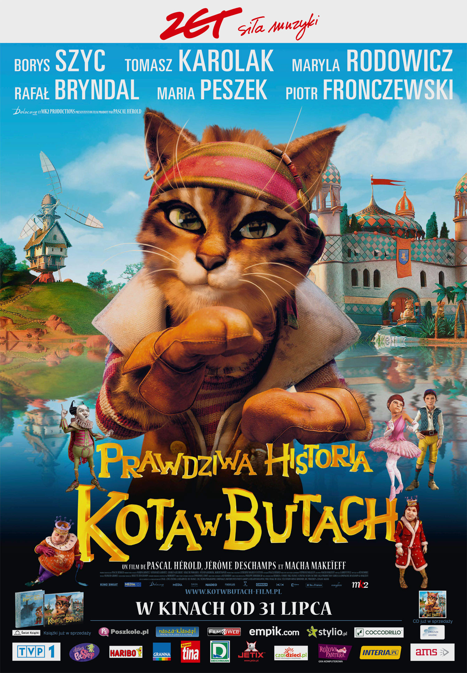 Polski plakat filmu 'Prawdziwa Historia Kota W Butach'