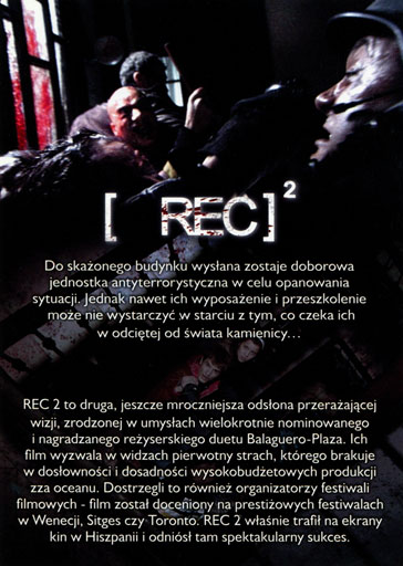 Tył ulotki filmu '[REC]²'