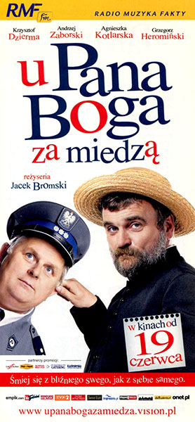 Przód ulotki filmu 'U Pana Boga Za Miedzą'