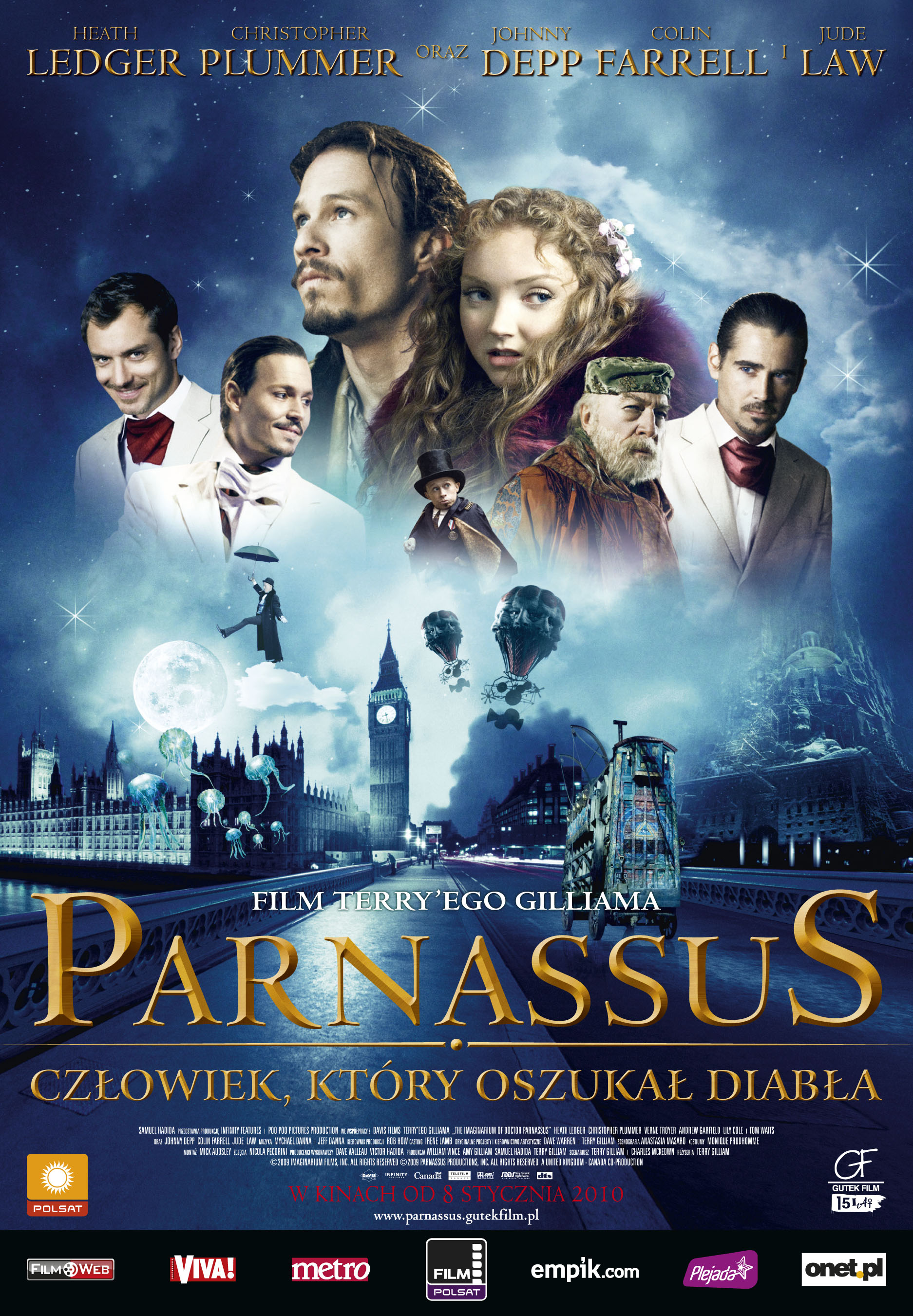 Polski plakat filmu 'Parnassus'