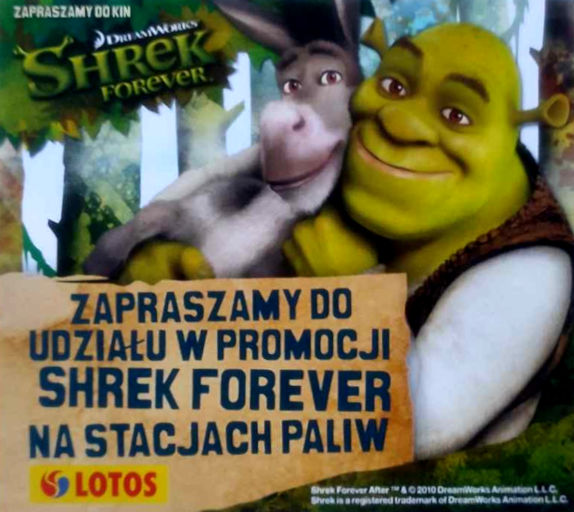 Przód ulotki filmu 'Shrek Forever'