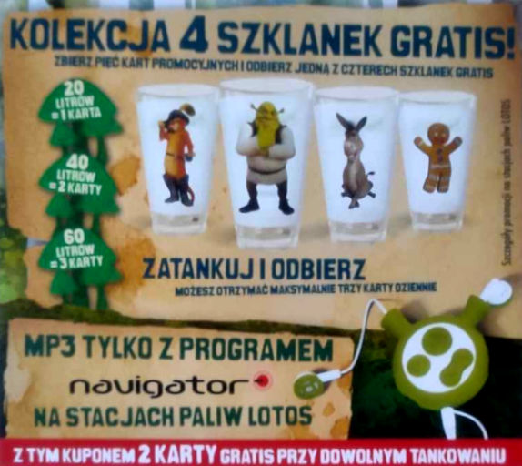 Tył ulotki filmu 'Shrek Forever'