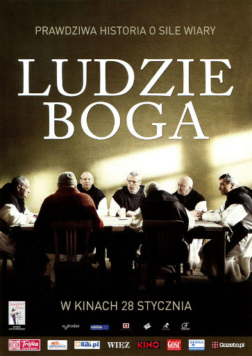 Przód ulotki filmu 'Ludzie Boga'