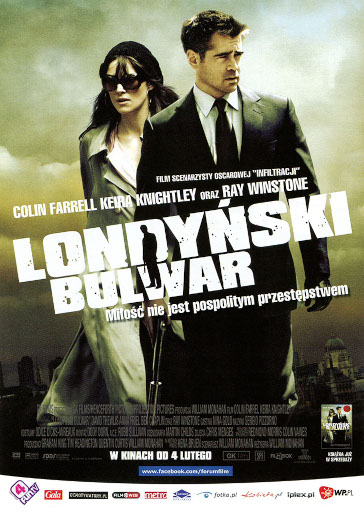 Przód ulotki filmu 'Londyński Bulwar'