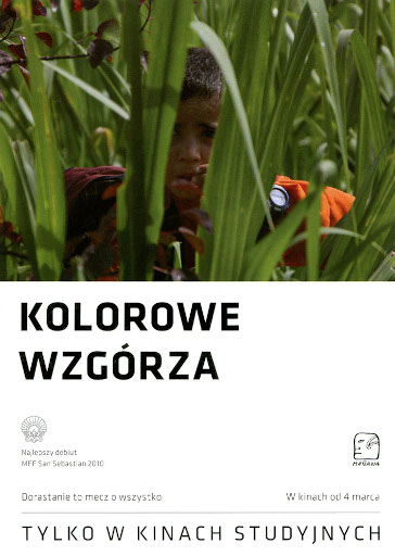 Przód ulotki filmu 'Kolorowe Wzgórza'