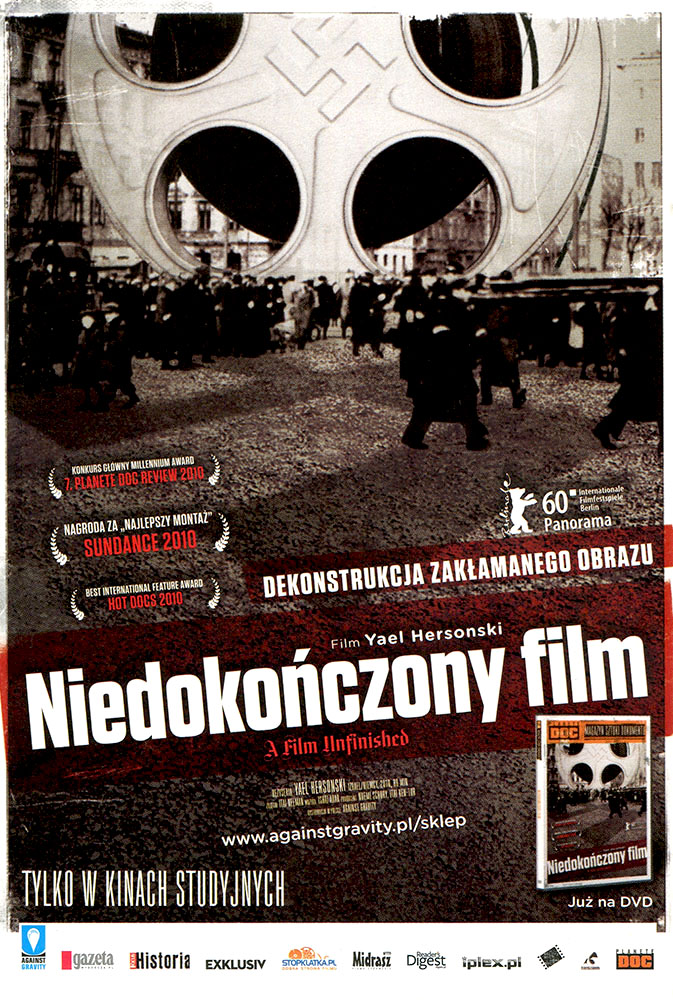 Ulotka filmu 'Niedokończony Film (przód)'